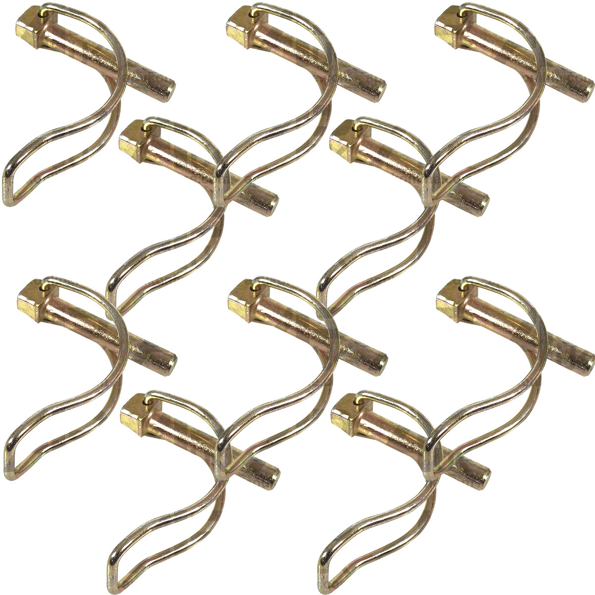 10x PTO Linch Pins 8 x 60mm for Case IH Massey Ferguson Ford Fordson Tractor