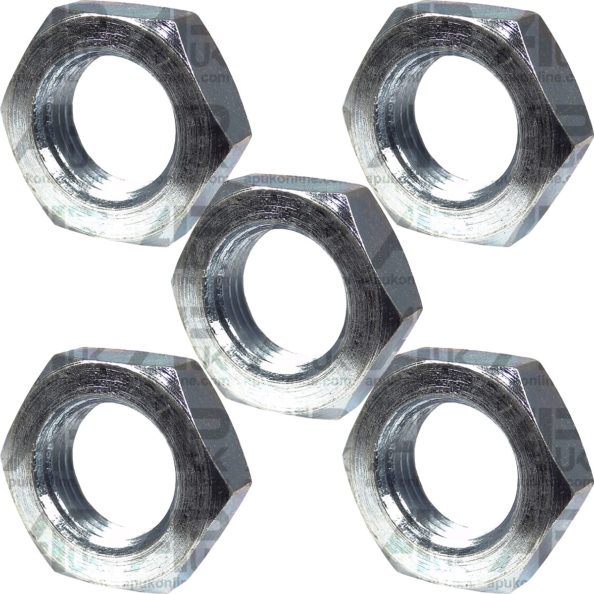 5x Half Lock Nuts 3/8&quot; x 19tpi for Massey Ferguson 50B 50C 50D 50F Backhoe