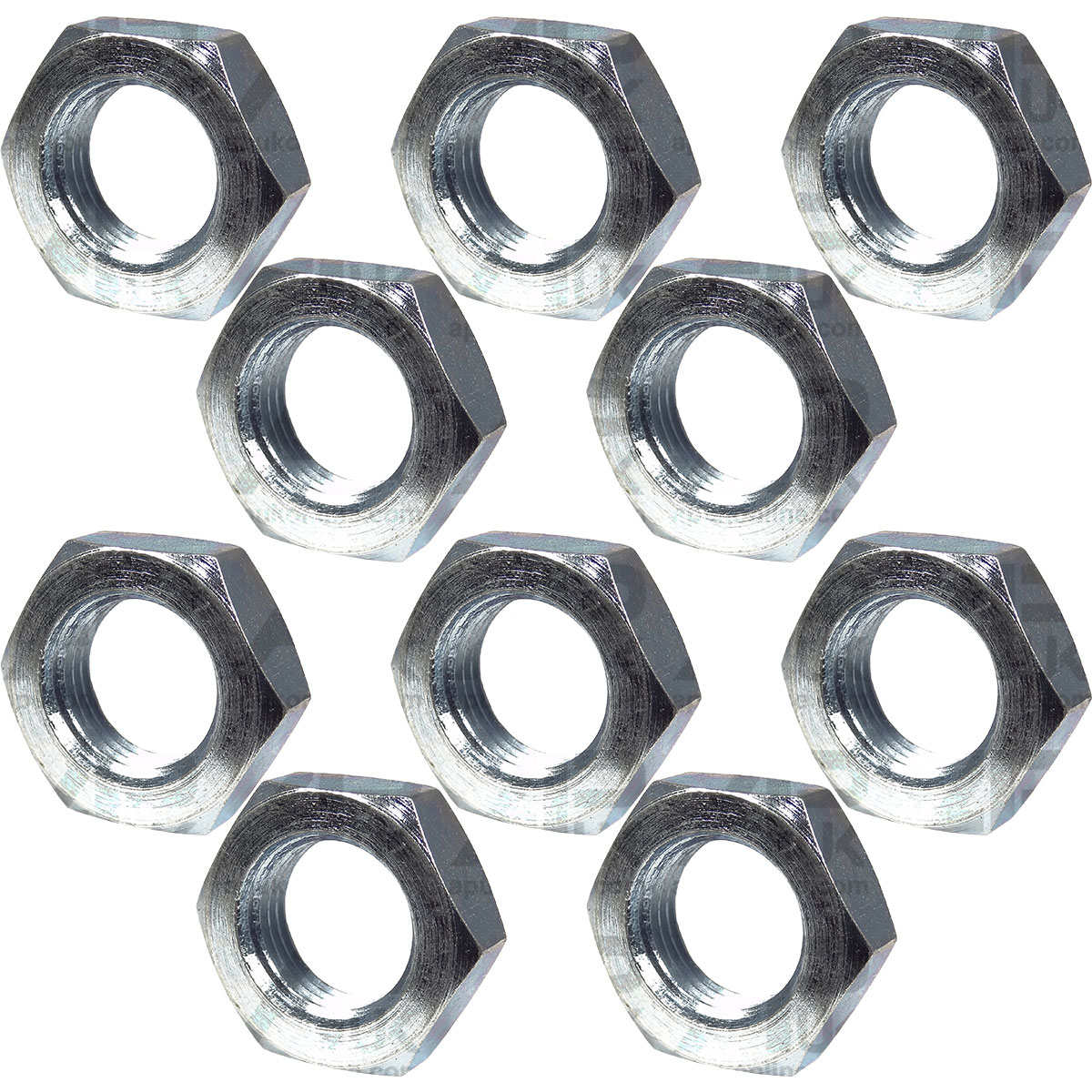 10x Half Lock Nuts 3/8&quot; x 19tpi for Massey Ferguson 342 362 372 375 382 Tractor
