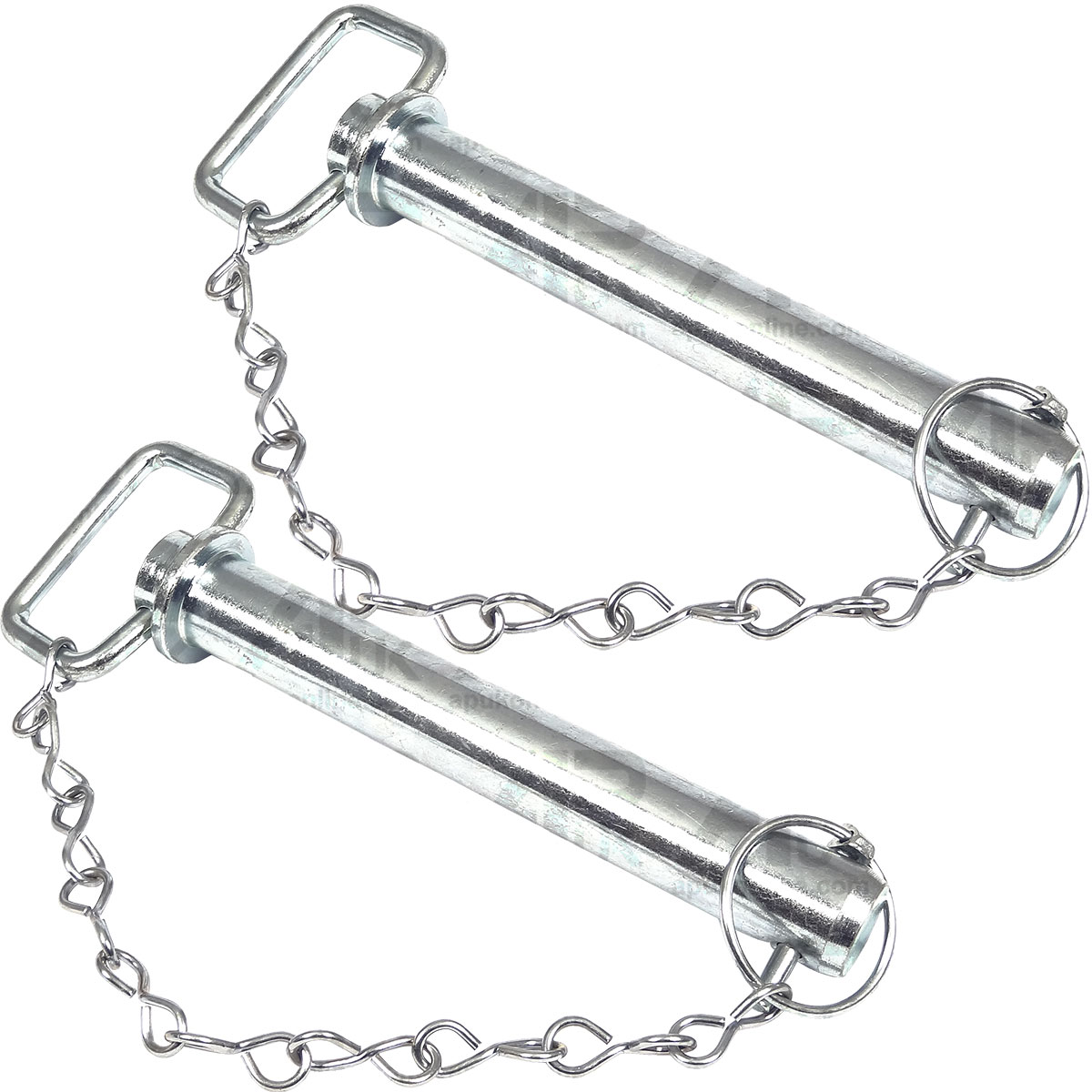 2x Hitch Pins 28.1mm with Chain &amp; Linch Pins for Massey Ferguson Fordson Tractor