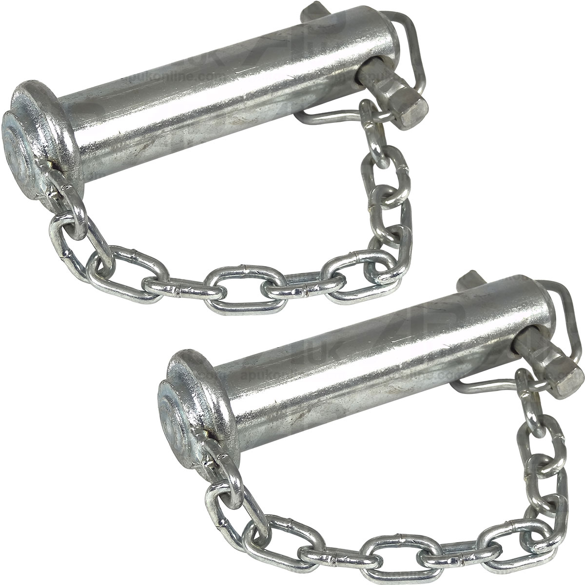 2x Category 2 Top Link Pins &amp; Chain 25 x 90mm for Massey Ferguson Ford Tractor
