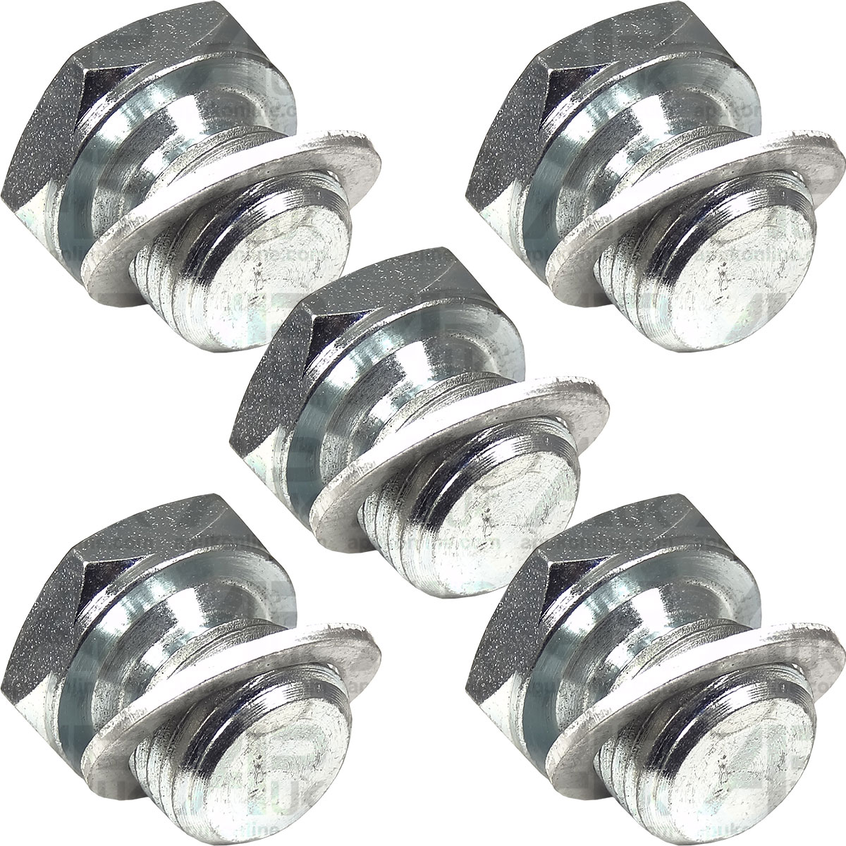 5x Blanking Plugs &amp; Washers 1/2&quot; UNF for Case International IH Fordson Tractor