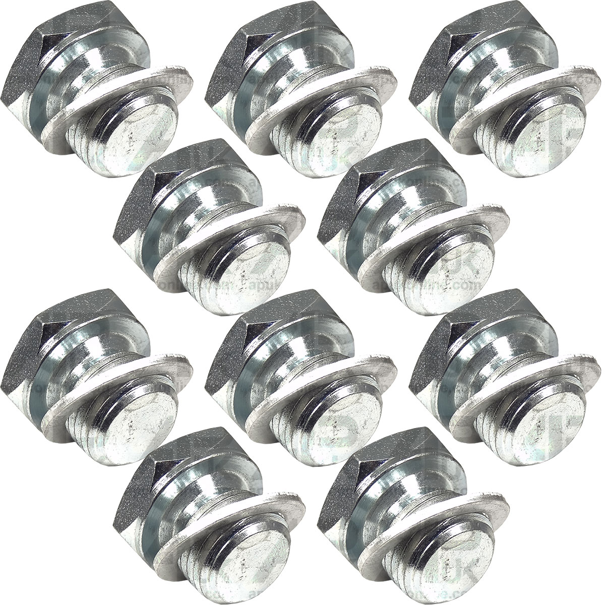 10x Blanking Plugs &amp; Washers 1/2&quot; UNF for Case International IH Fordson Tractor