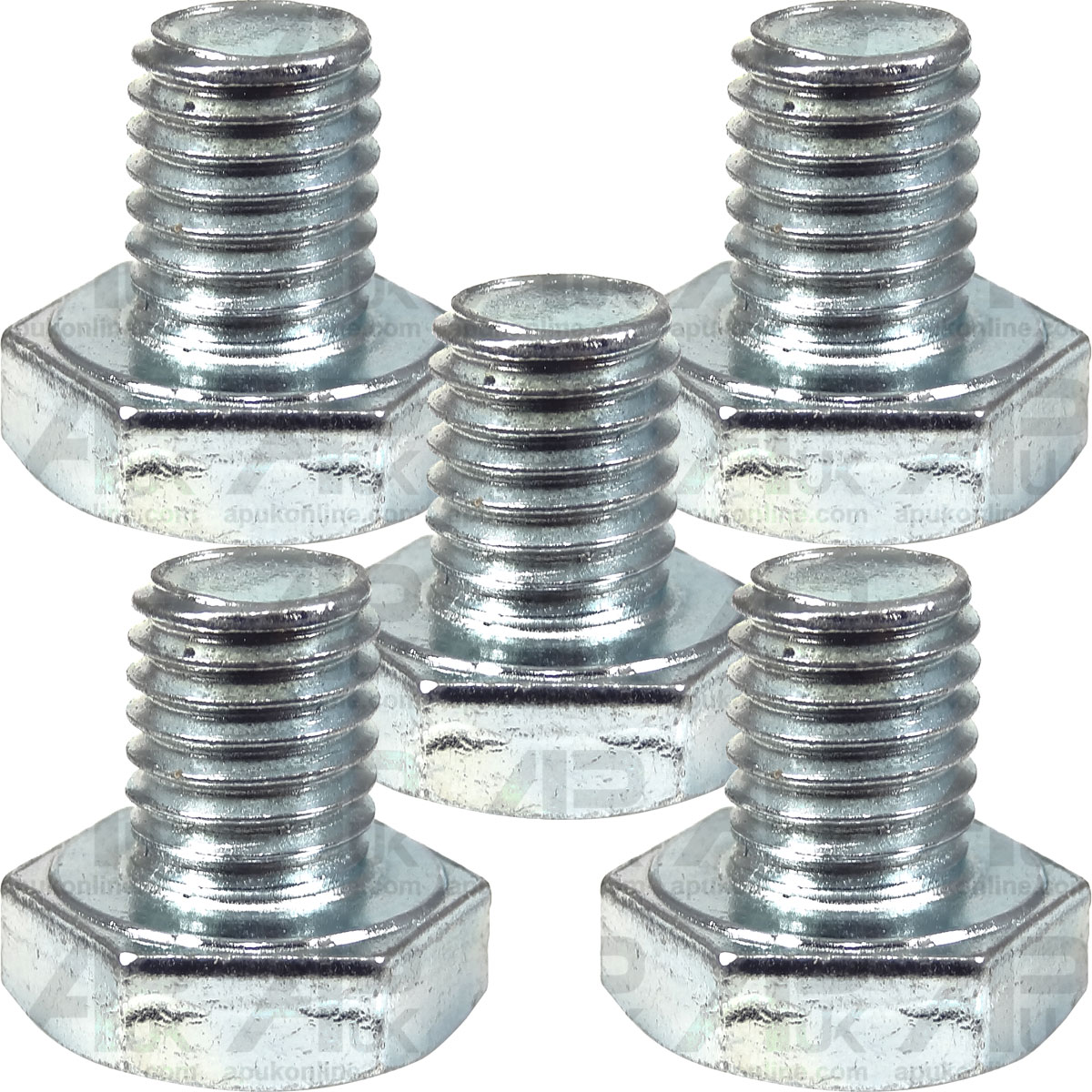 5x Setscrew M10 x 12mm Metric Bolt for Massey Ferguson Ford Fordson Tractor