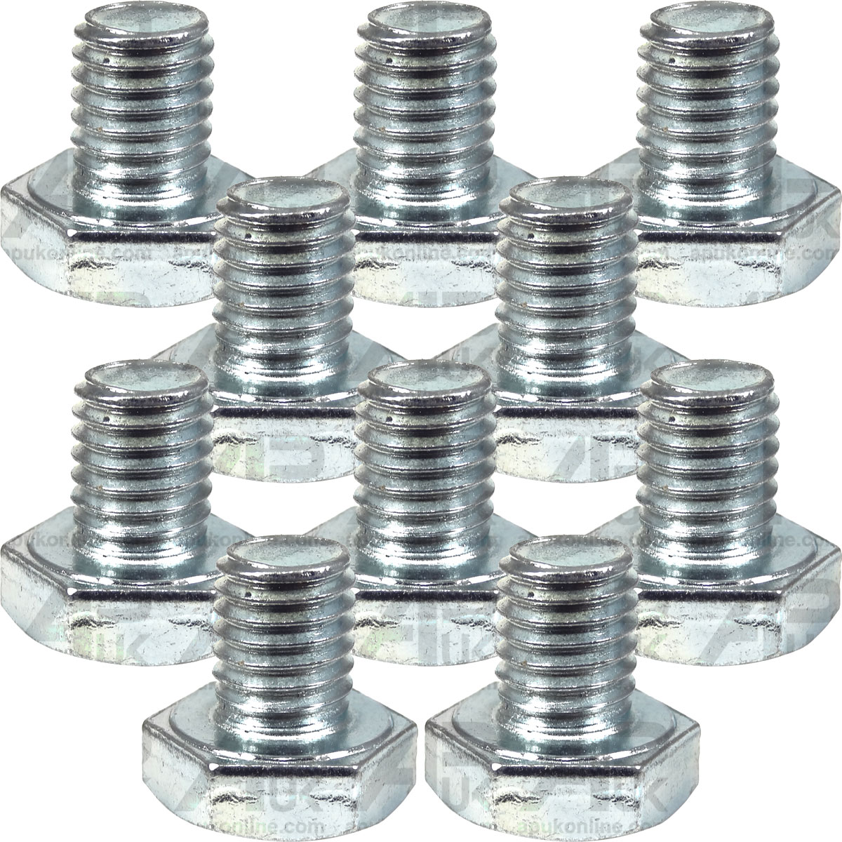 10x Setscrew M10 x 12mm Metric Bolt for Massey Ferguson Ford Fordson Tractor
