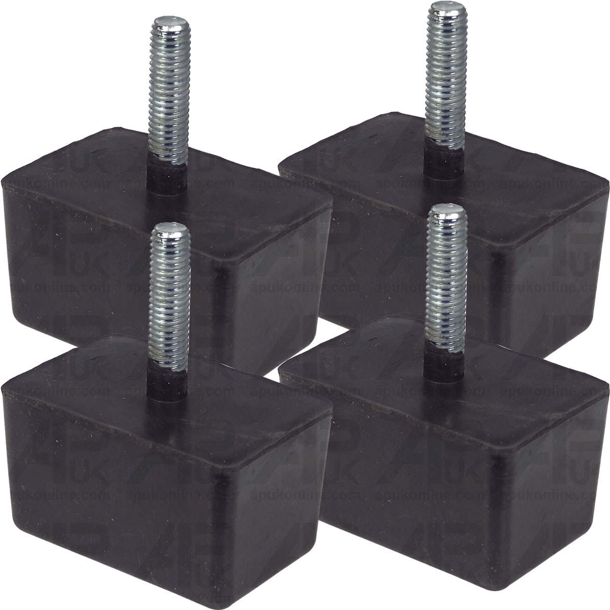 4x Front Axle Rubber Bump Stop for John Deere 7320 7330 7420 7430 7520 Tractor