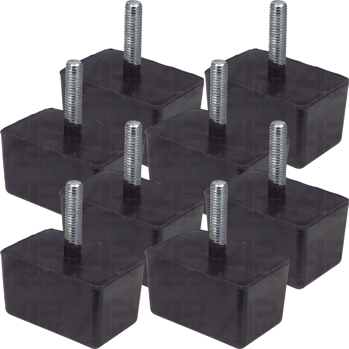 8x Front Axle Rubber Bump Stop for John Deere 6010 6020 6090 6095 6100 Tractor