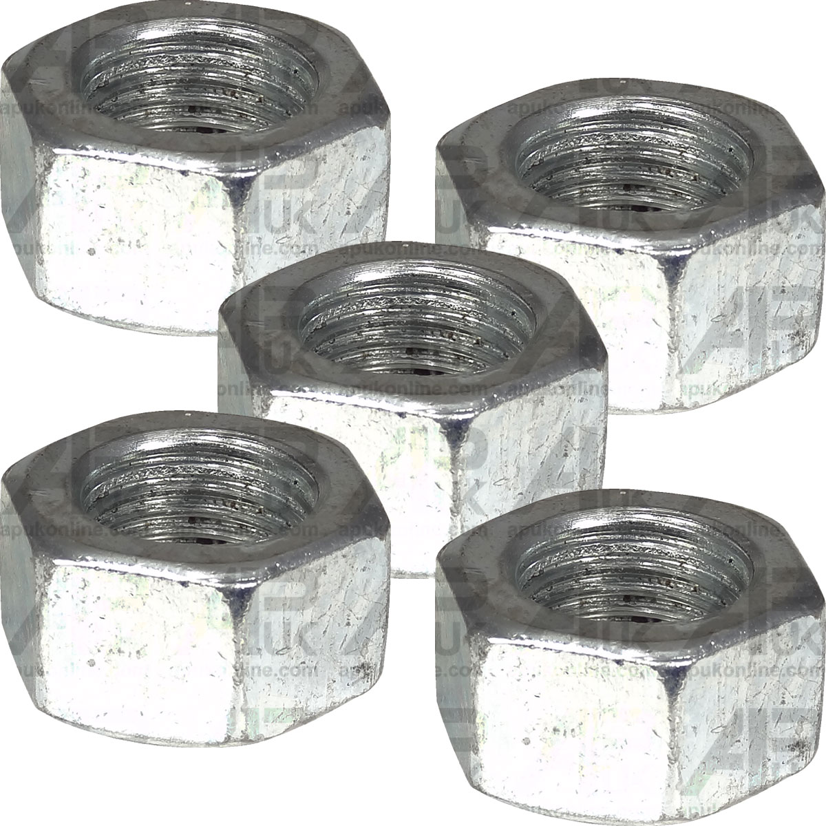 5x Lock Nut 1/2&quot; UNF for John Deere Case IH JCB Backhoe Digger Loader Tractor