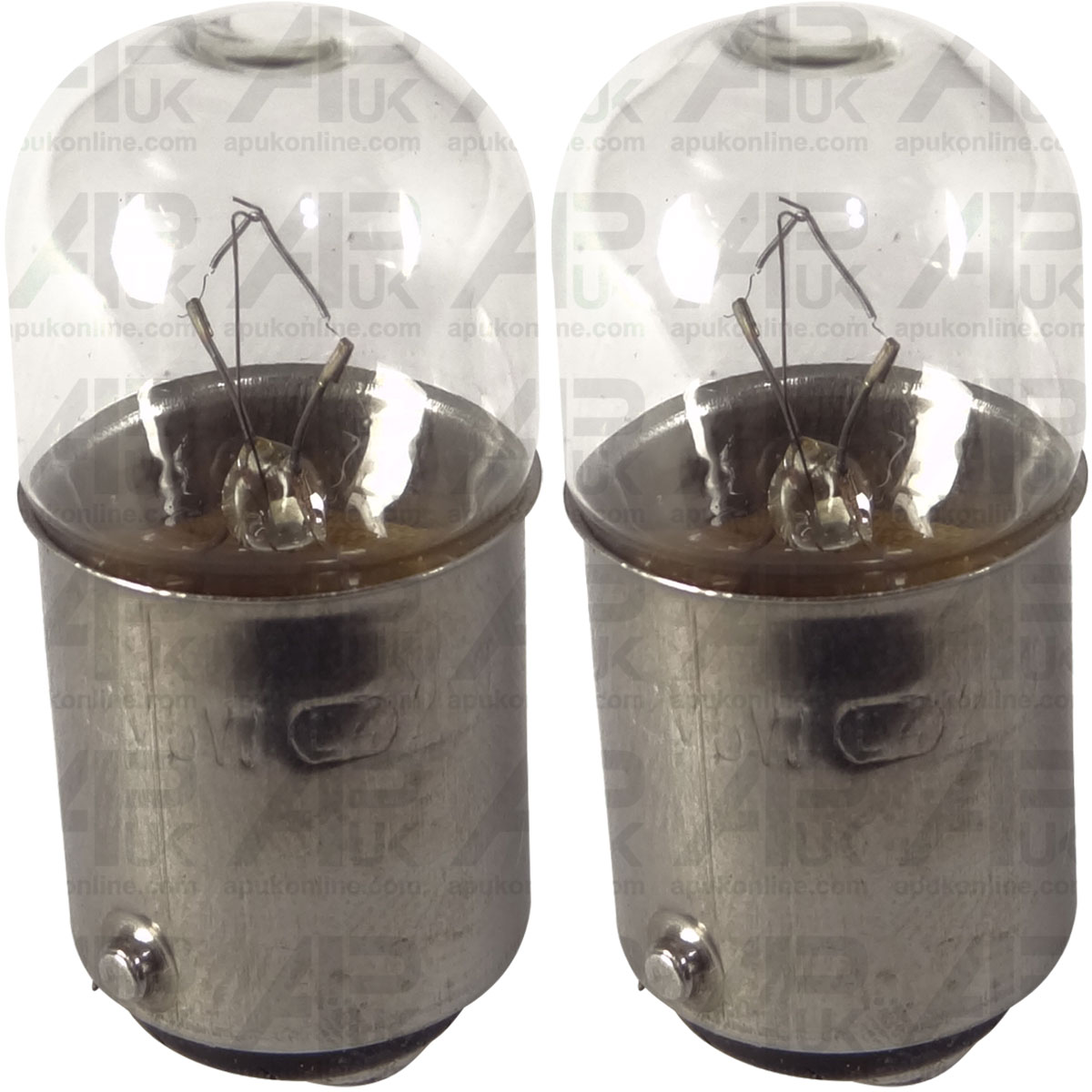 2x Lucas Light Bulb 12V 5W BA15d LLB209 for Massey Ferguson Ford Fordson Tractor