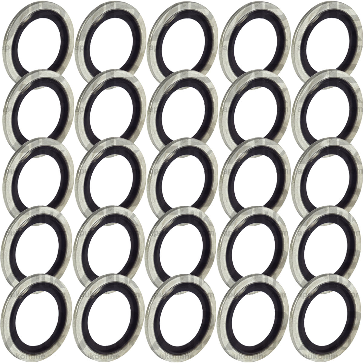 25x Self Centering Centring Bonded Seal 22mm for Massey Ferguson Case IH Tractor