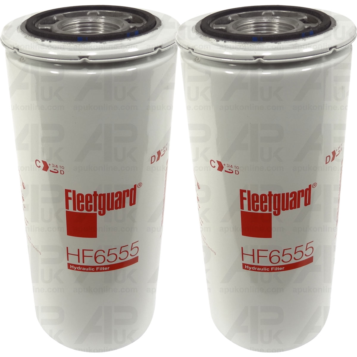 2x Fleetguard Hydraulic Oil Filter HF6555 for Case IH 9260 9270 9280 Tractor