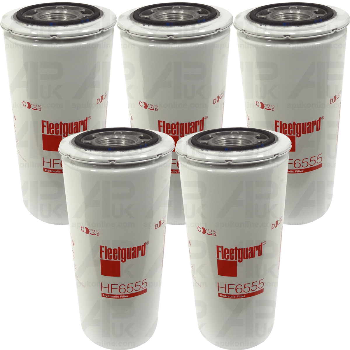 5x Fleetguard Hydraulic Oil Filter HF6555 for New Holland TX64 TX65 TX67 Combine