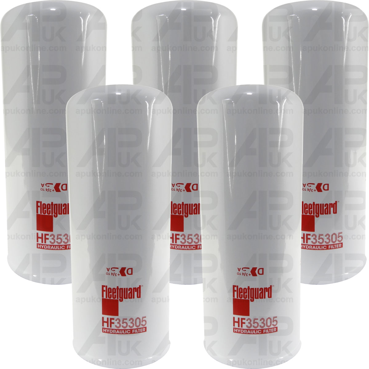 5x Fleetguard Hydraulic Filter HF35305 for New Holland LB75 LB110 LB115 Backhoe