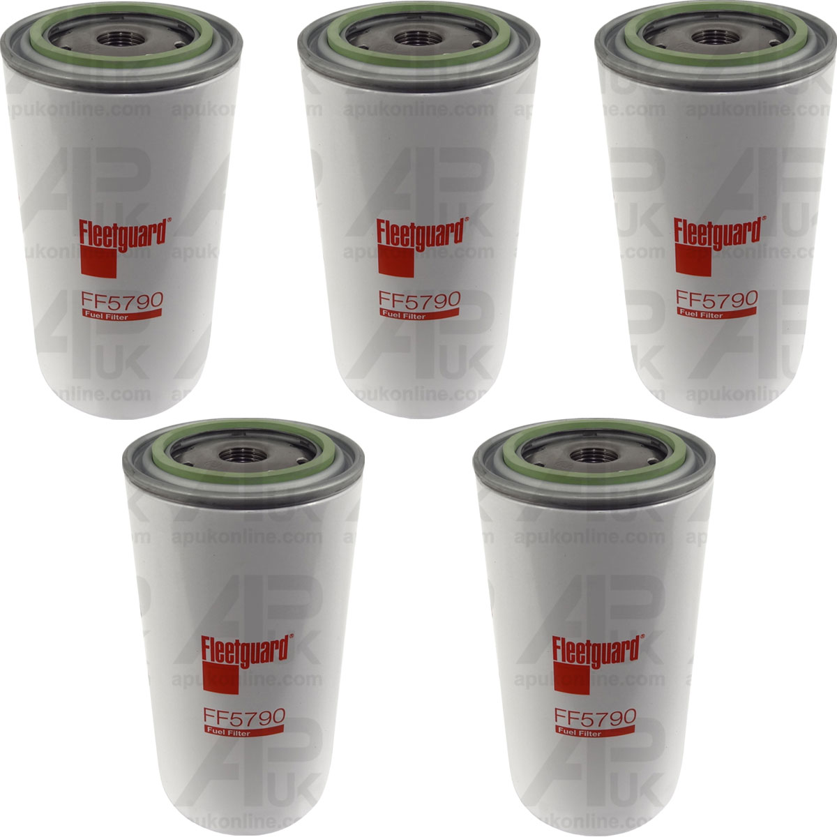 5x Fleetguard Fuel Filter FF5790 for New Holland TS110 TS125 TS135 Tractor