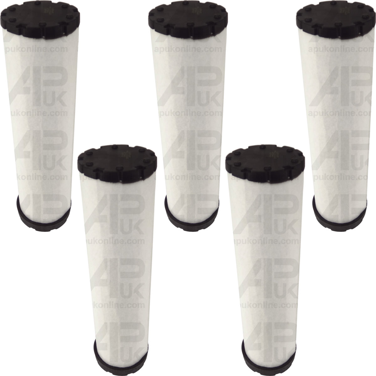 5x Fleetguard Inner Air Filter Dry AF25491 for Massey Ferguson 6480 6465 Tractor