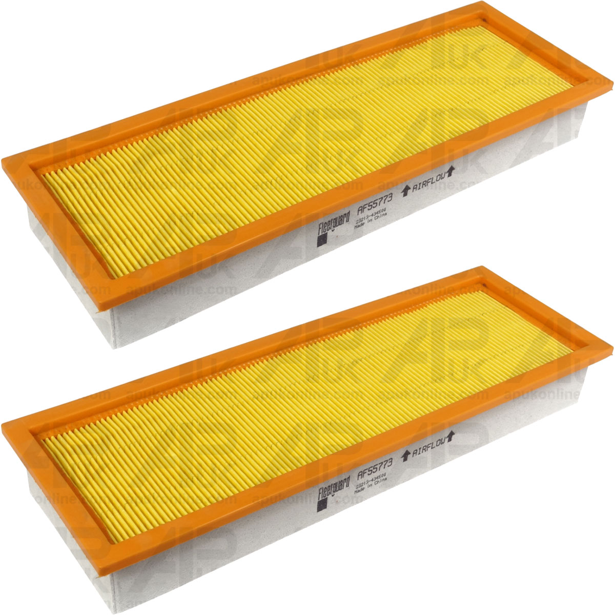 2x Fleetguard Cabin Filter Pollen AF55773 for New Holland T7.230 T7.235 Tractor
