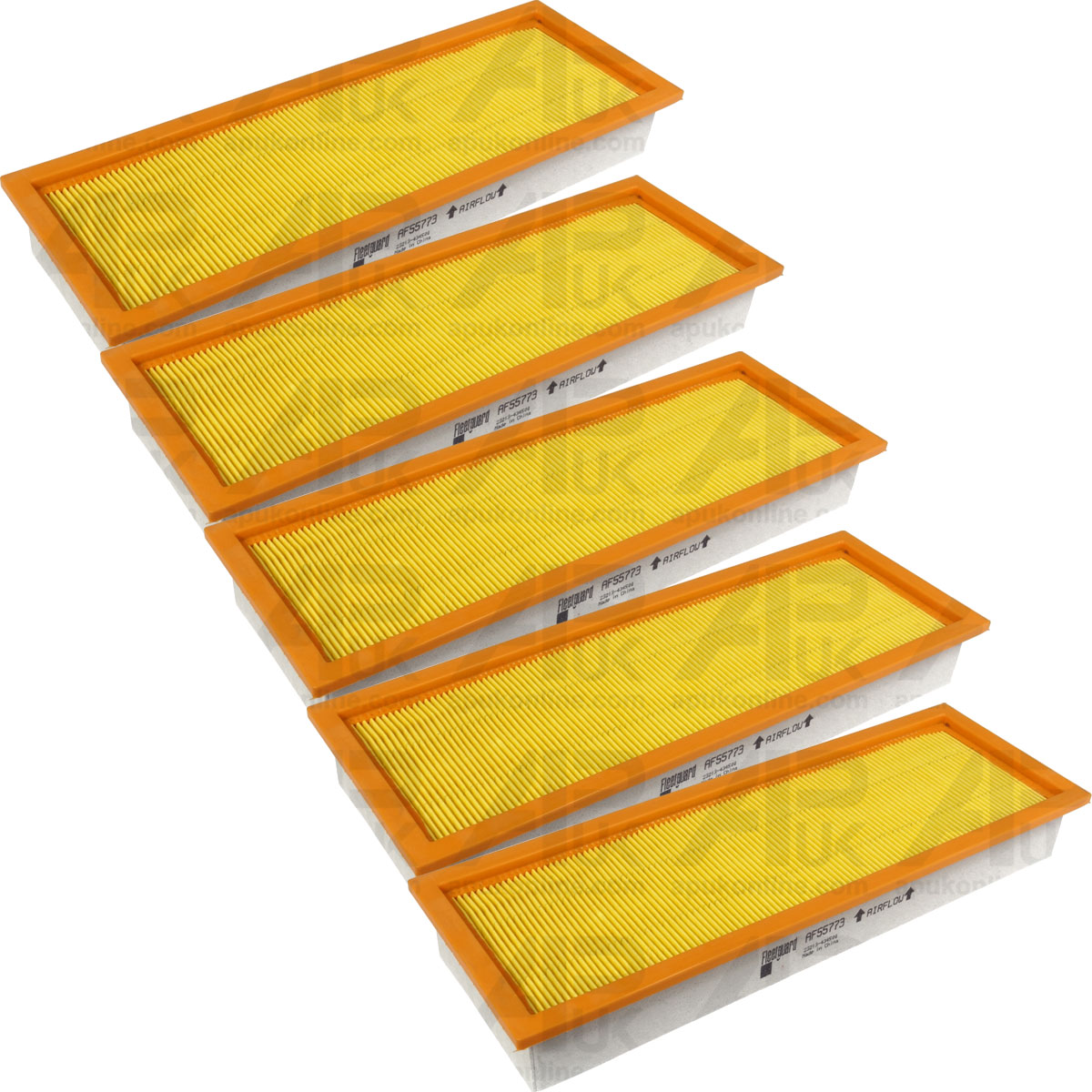 5x Fleetguard Cabin Filter Pollen AF55773 for New Holland T7.185 T7.190 Tractor