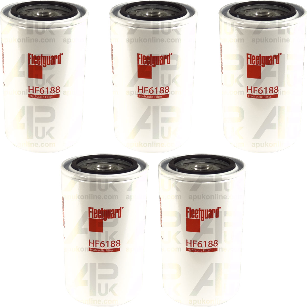 5x Fleetguard Hydraulic Filter HF6188 for New Holland TS90 TS100 TS110 Tractor