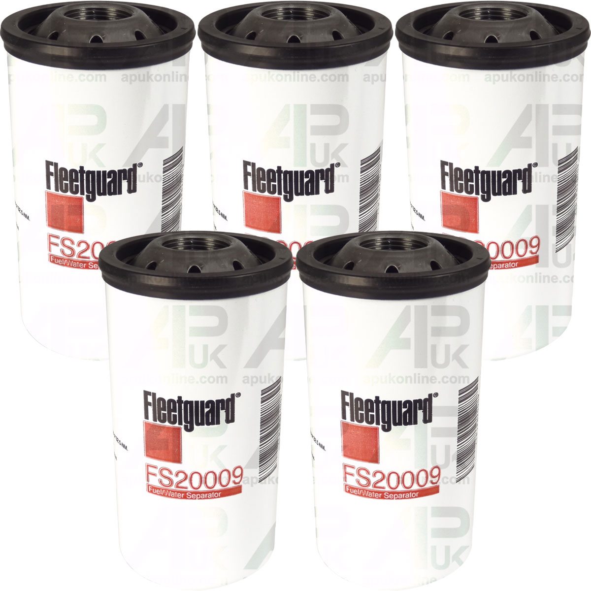 5x Fleetguard Fuel Filter FS20009 for Landini Trekker 75 80 85 90 95 Tractor
