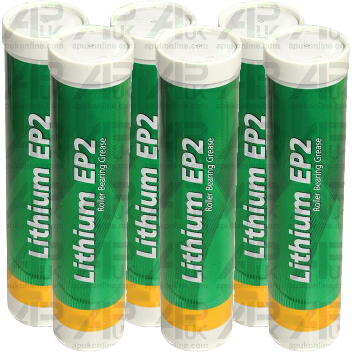 6x Lithium Grease Heat Resistant Multi Purpose EP2 Cartridge Tube 400g Lubricant
