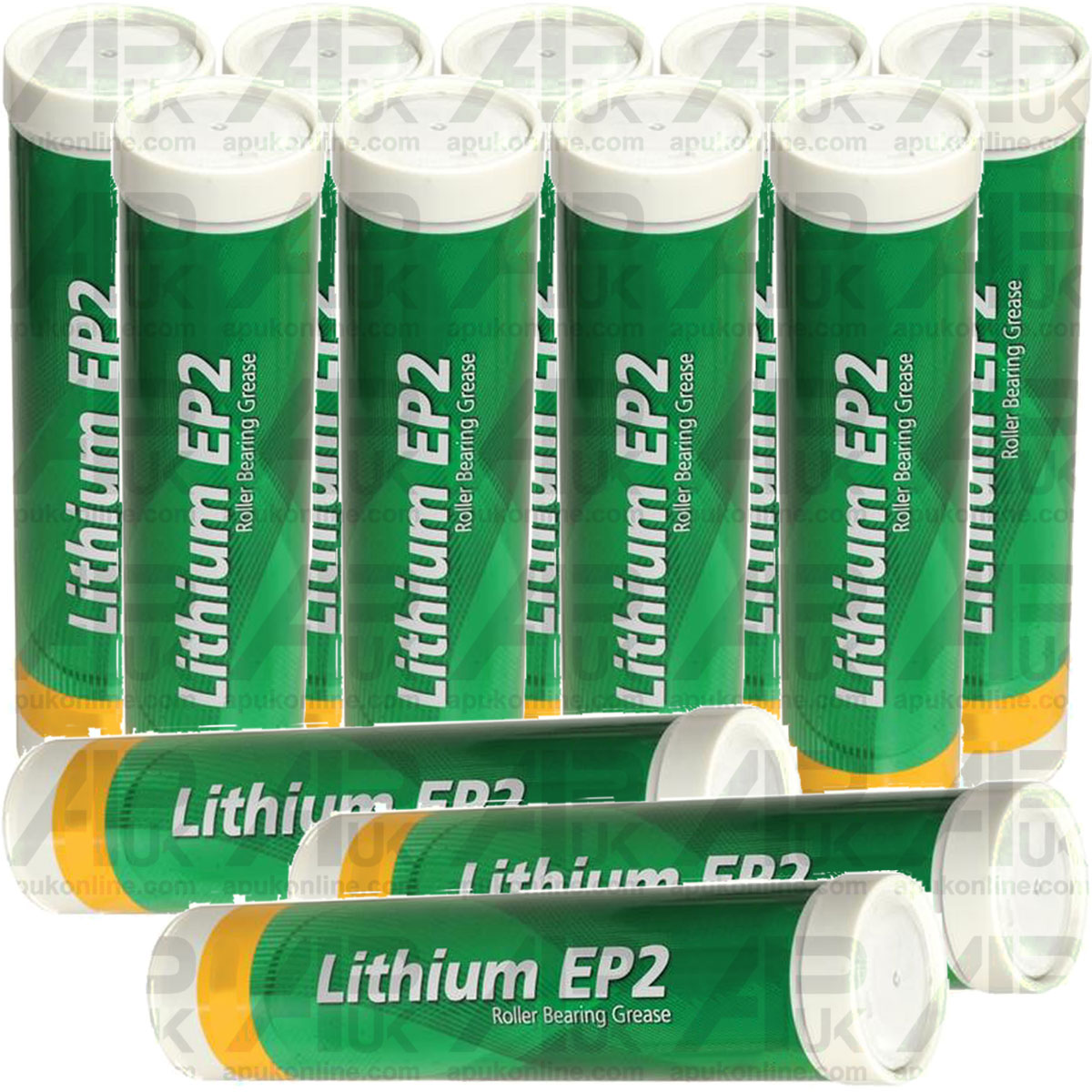 12x Lithium Multi Purpose Grease Lube EP2 Cartridge 400g Tube for Tractor Digger