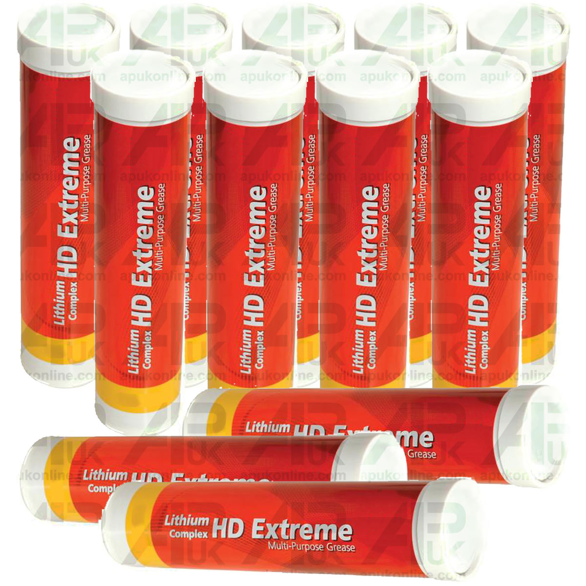 36x EP2 Lithium Grease Complex Heavy Duty Cartridge 400g Tube Maintenance