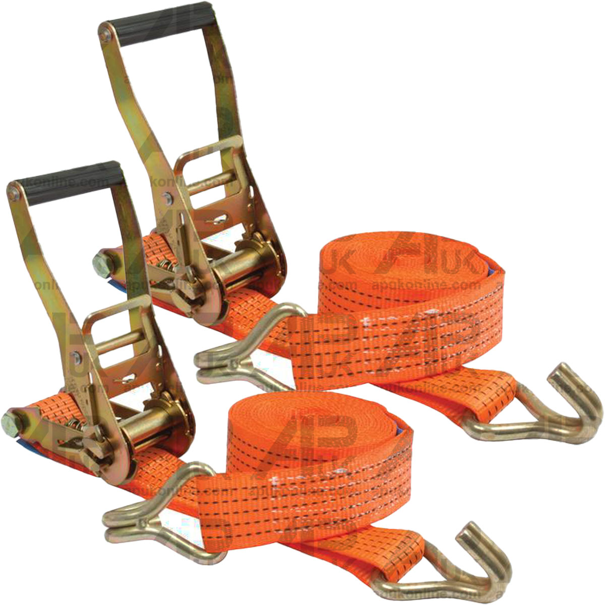 2x 5T Ratchet Strap 5M Load Binder Cargo Lashing for ATV Forestty Boat Truck