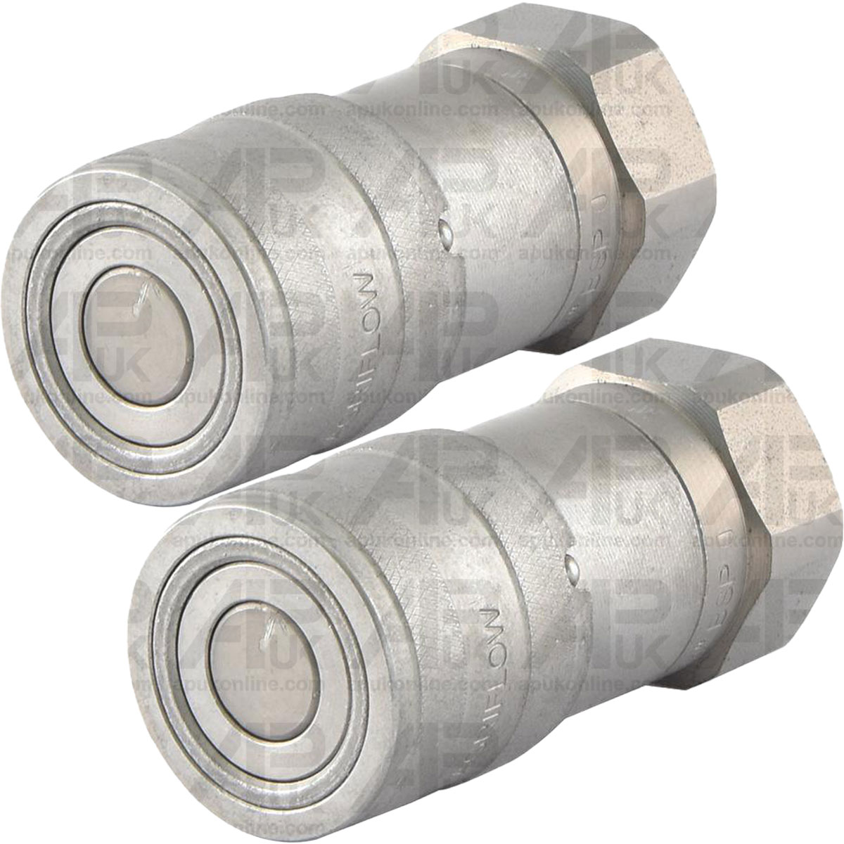 2x Hydraulic Quick Release Coupler Female 1/2&quot; for Massey Ferguson Ford Tractor