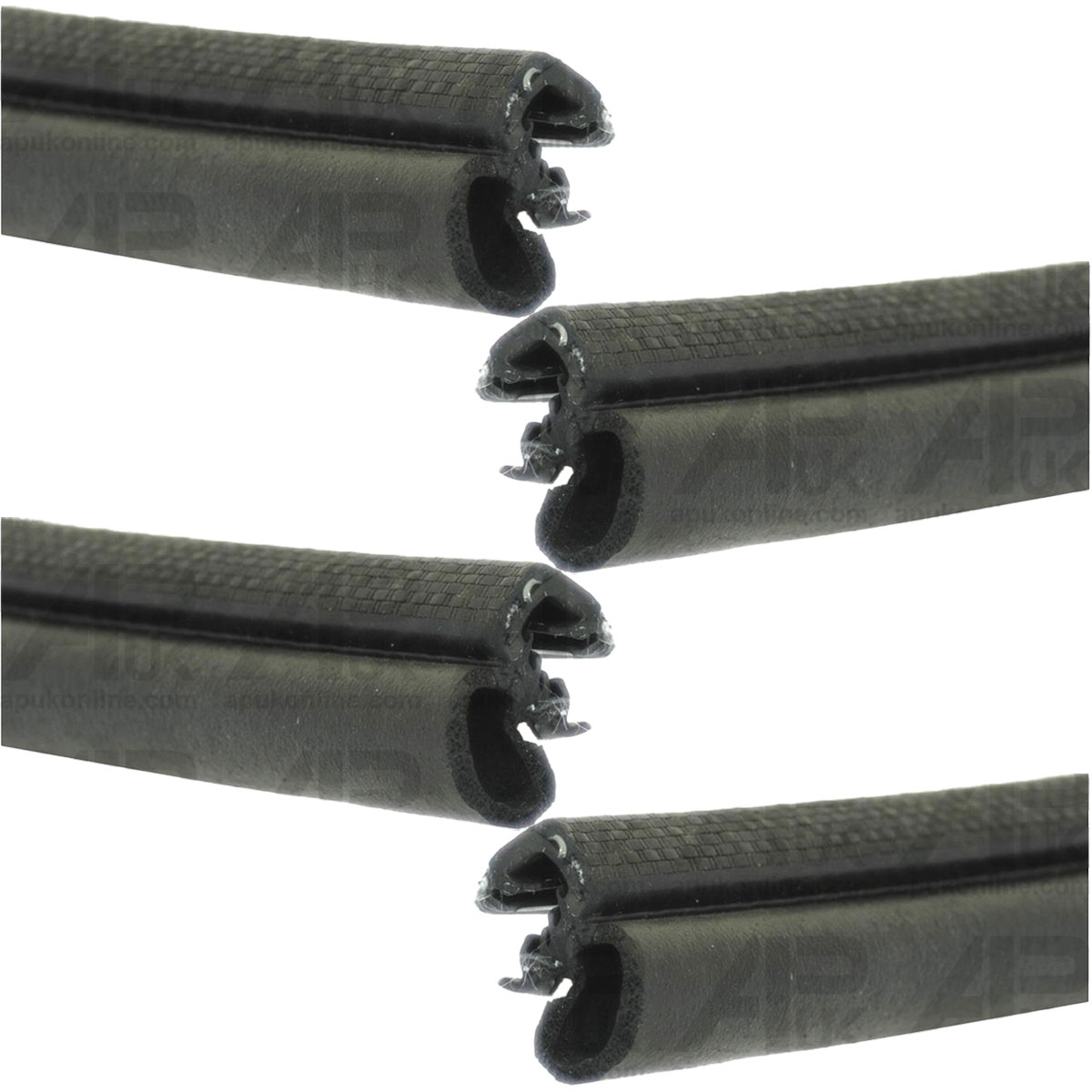 4x 5m Draught Window Rubber Seal for Ford 3430 3435 4130 7710 8100 8200 Tractor