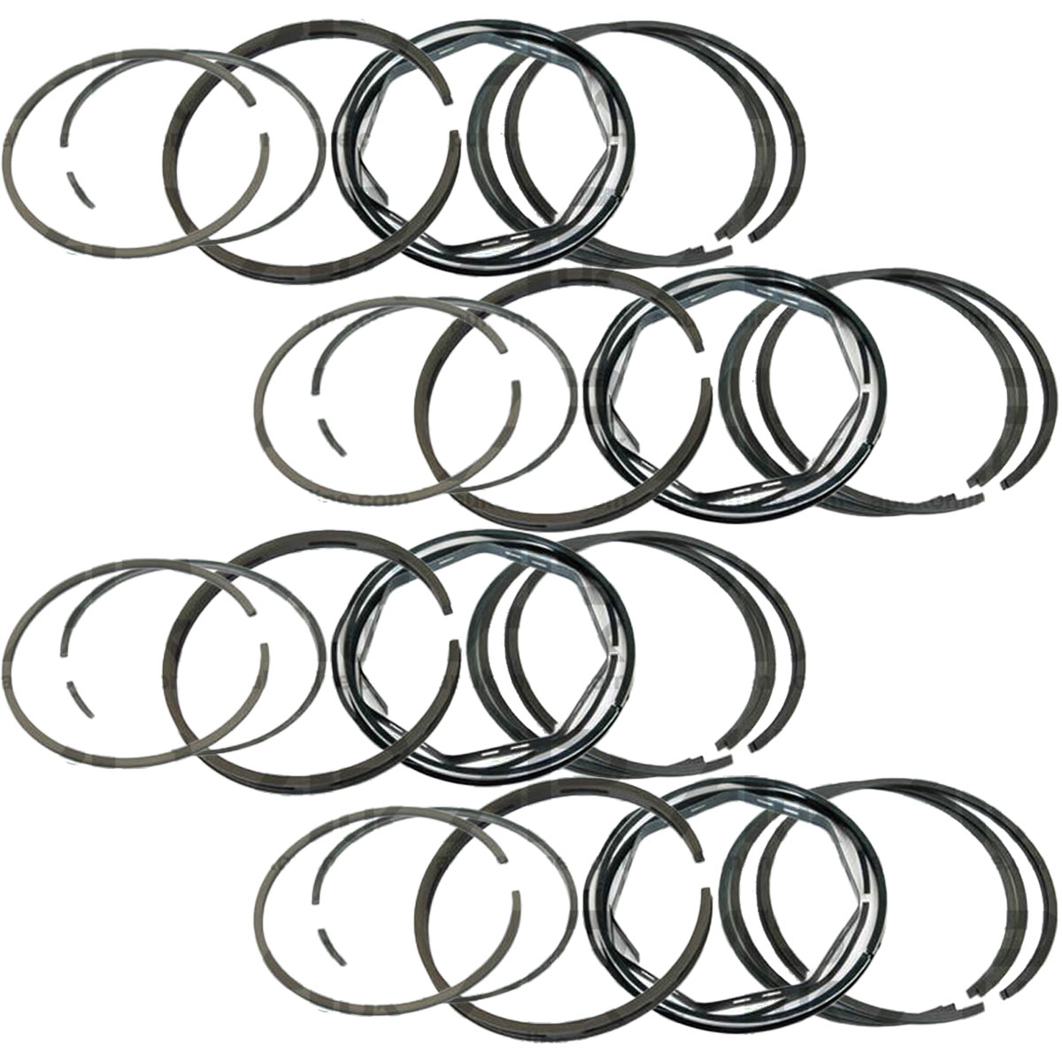 4x Piston Cord 5 Ring Set For Massey Ferguson 250 255 260 302 304 333 Tractor