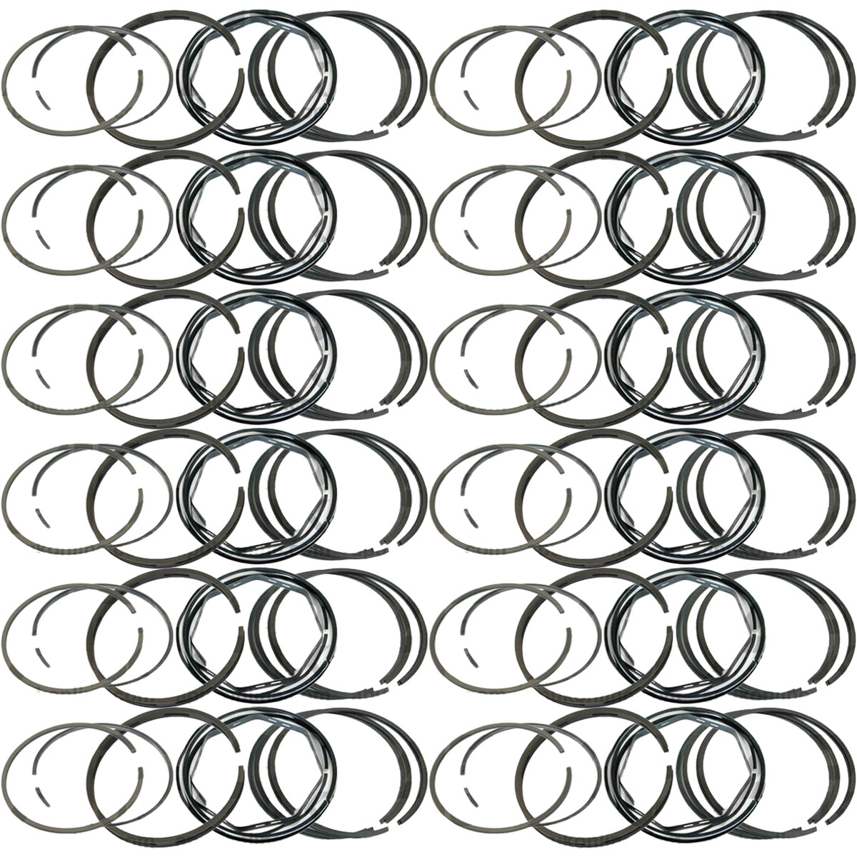 12x Piston Cord 5 Ring Set For Renault Super 7 Allis Chalmers 160 6040 Tractor