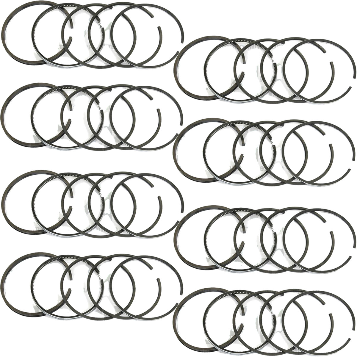 8x Piston Ring Set for Massey Ferguson 50 B/C/D/E/H 60H Backhoe 307 330 Combine