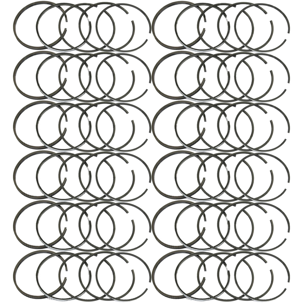 12x Piston Ring Set for Massey Ferguson 168 265 174 175 178 184 274 275 Tractor