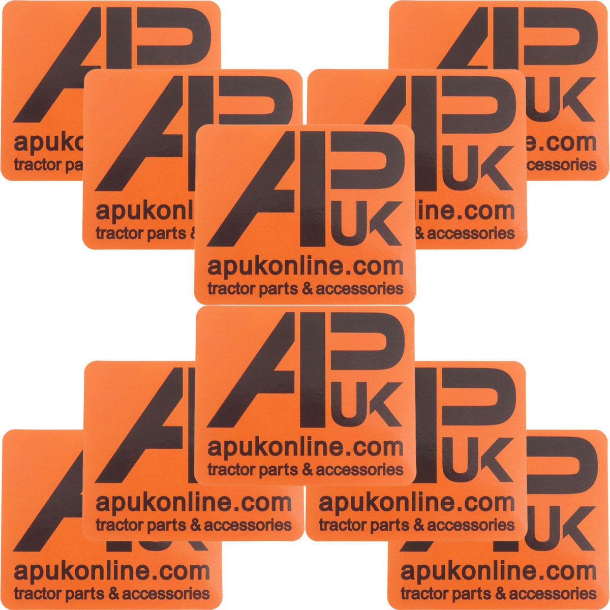 10x APUK Sticker PVC Vinyl Adhesive Decal Bright Orange Logo Gift Car Toolbox