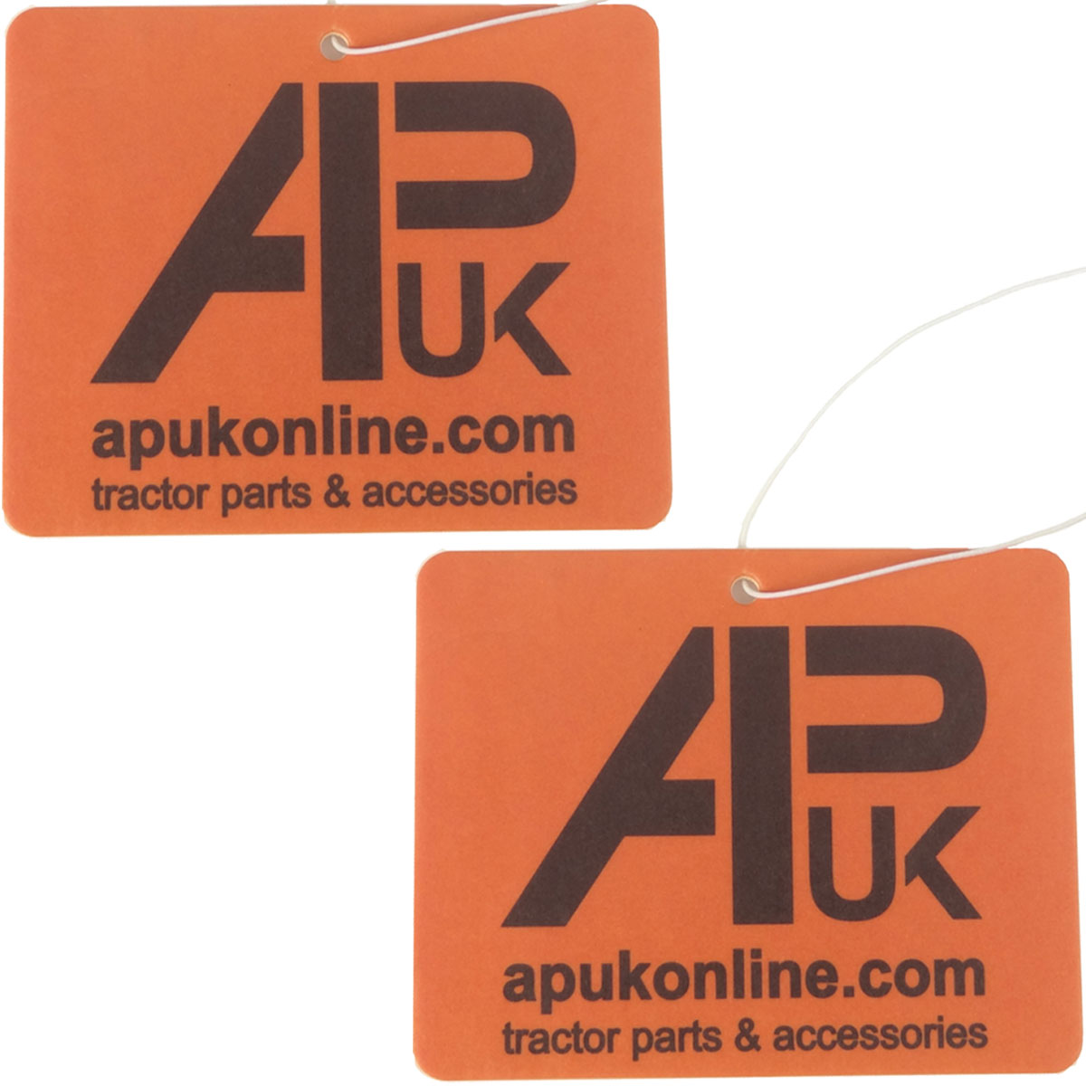 2x APUK Air Freshener Cherry Pineapple Scented Hanging Orange Logo Car Tractor