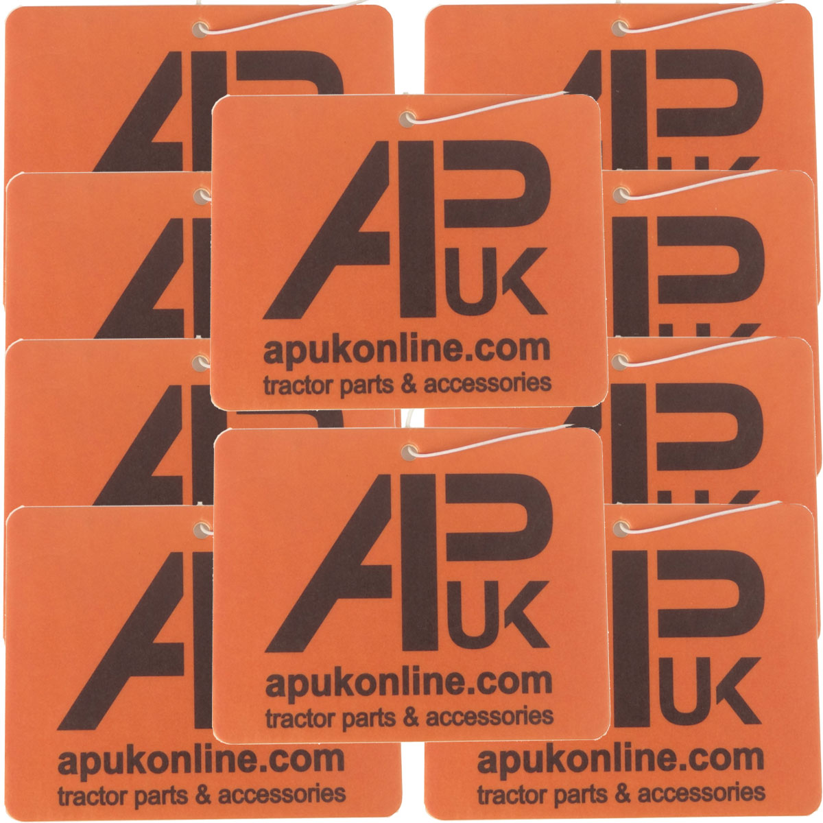 10x APUK Air Freshener Cherry Pineapple Scented Hanging Orange Logo Car Tractor