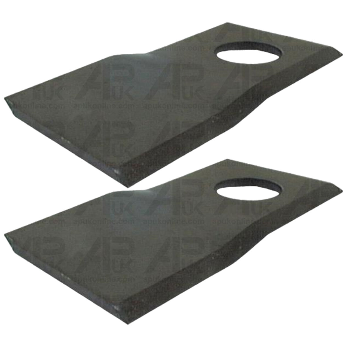 2x Mower Blade LH Twisted for Krone Various Mower Tedder Rake Baler Disc Cutter