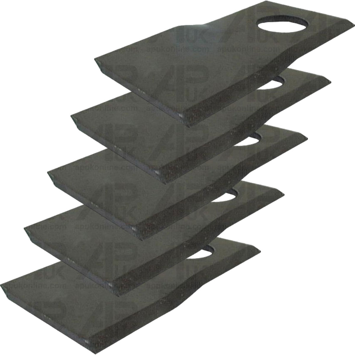 5x Mower Blade LH Twisted for Krone Various Mower Tedder Rake Baler Disc Cutter