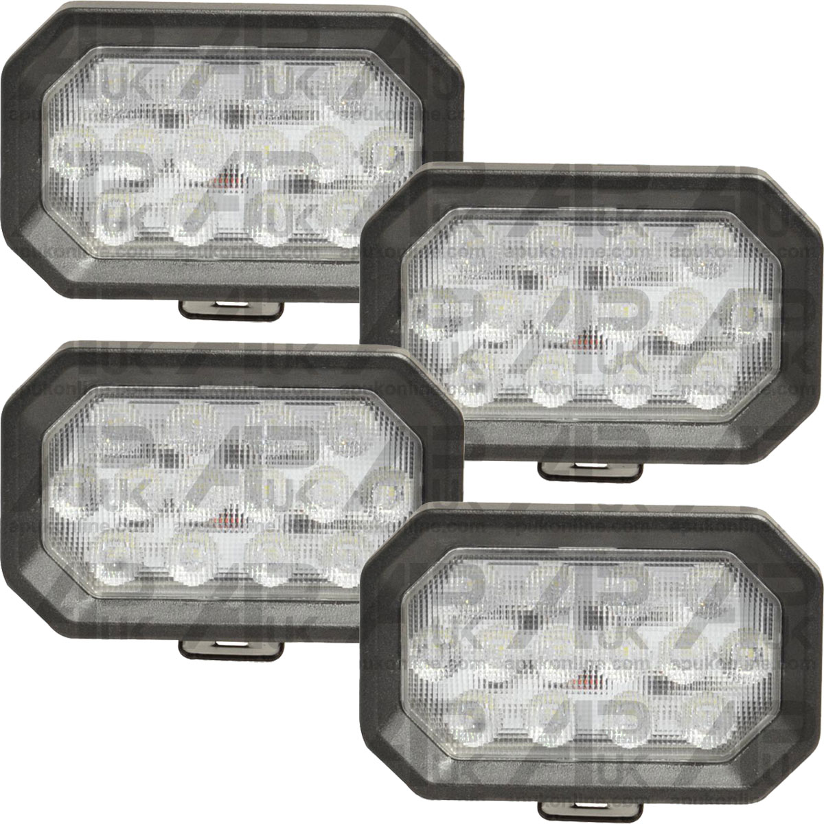 4x LED Flood Beam Work Light Lamp 42W for Massey Ferguson Ford Case IH Tractor