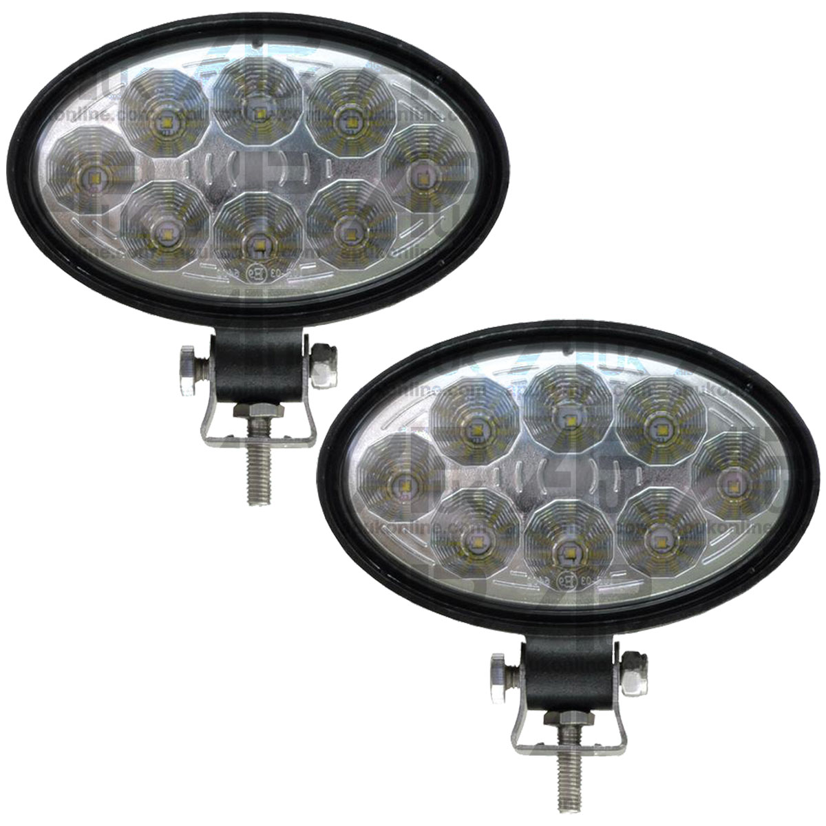 2x LED Work Light Flood Beam Lamp 18W for Massey Ferguson Fordson Ford Tractor