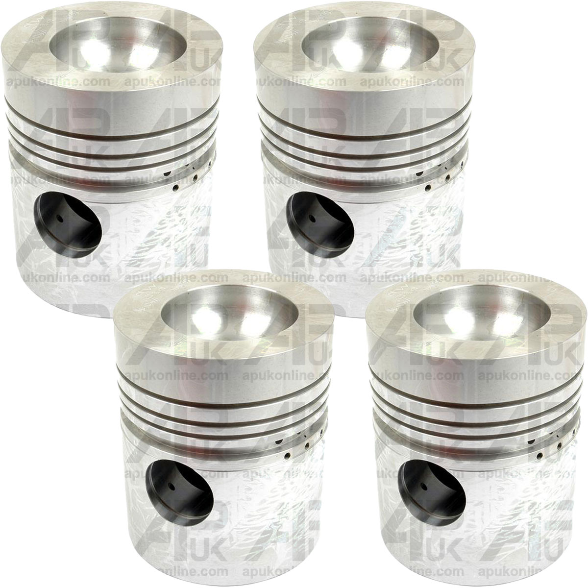 4x Piston Standard 101.05mm 4&quot; Bore A4.248 for Landini C7800 C7830 C8860 Tractor