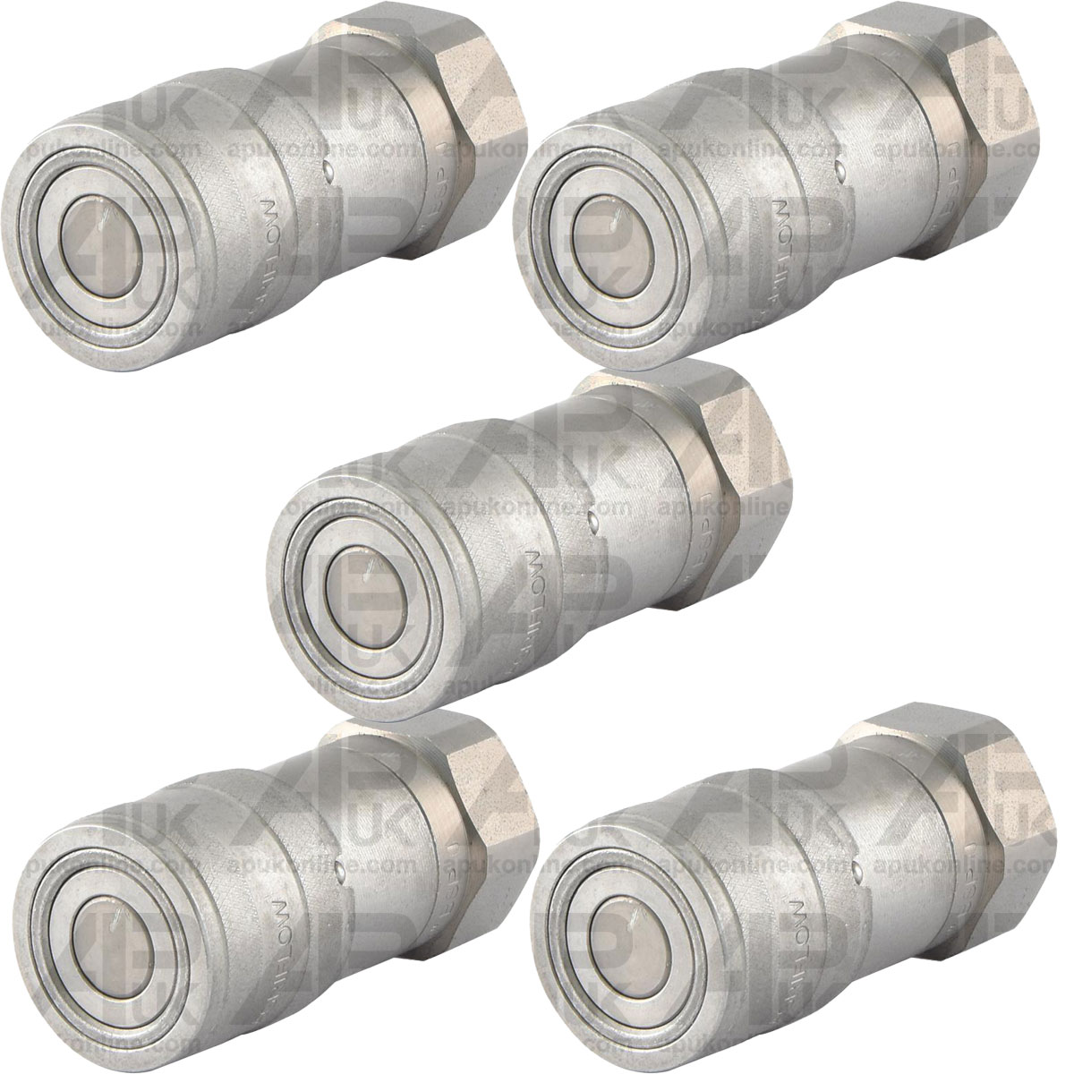 5x Hydraulic Quick Release Coupling 1/2&quot; x 3/8&quot; for Massey Ferguson Ford Tractor