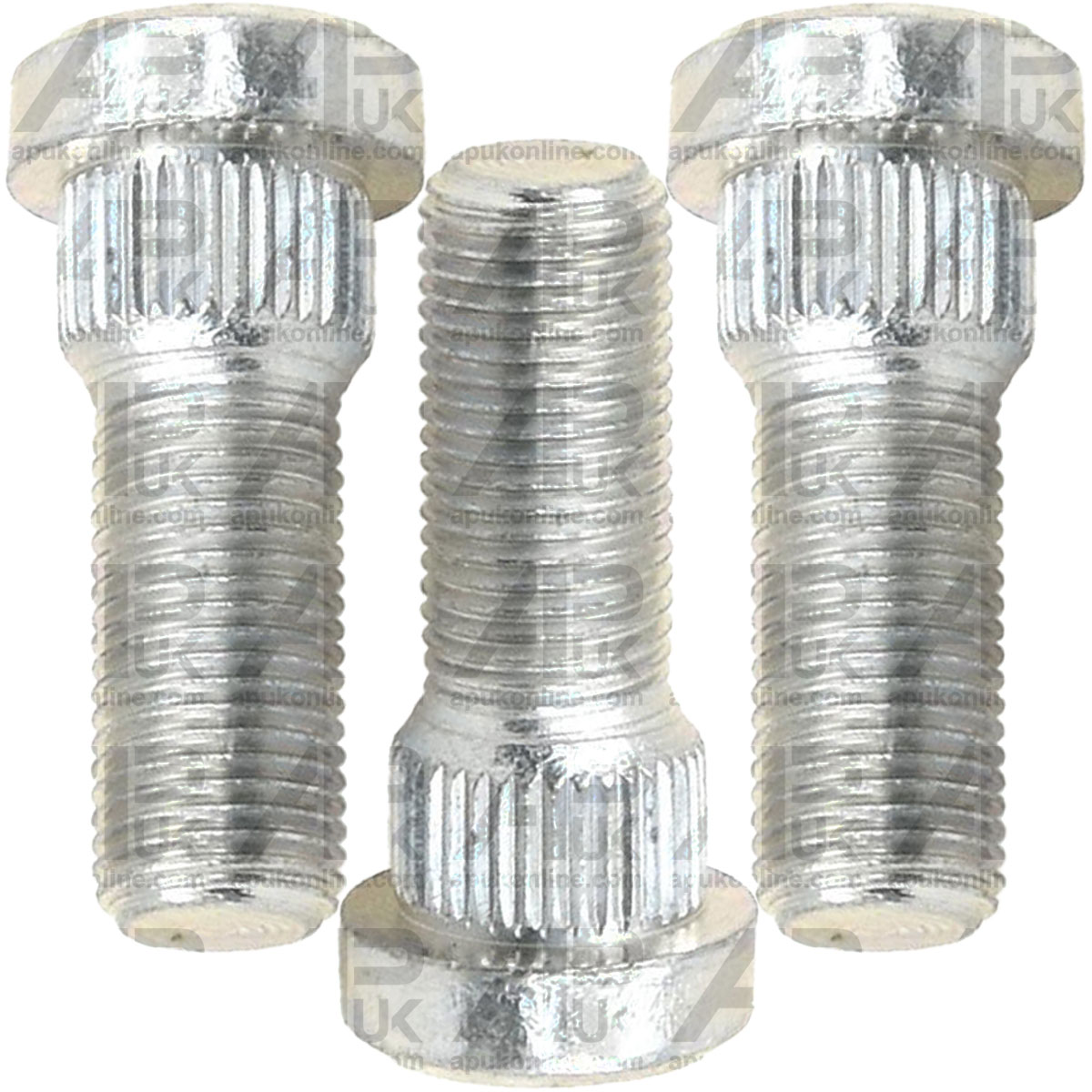 3x Wheel Knurled Stud Bolt 1/2&quot; for Massey Ferguson 390 393 565 575 590 Tractor
