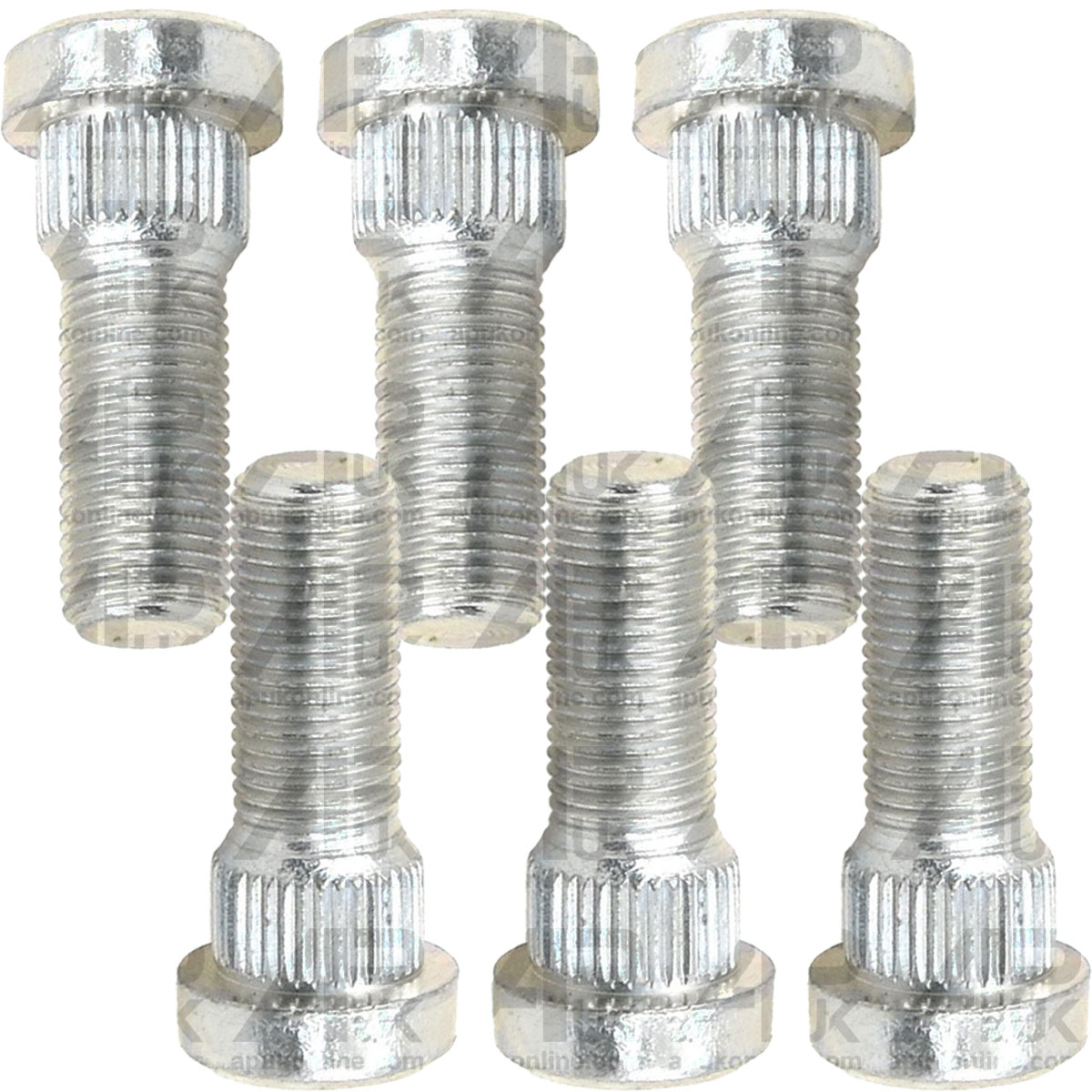 6x Wheel Knurled Stud Bolt 1/2&quot; for Massey Ferguson 390 393 565 575 590 Tractor