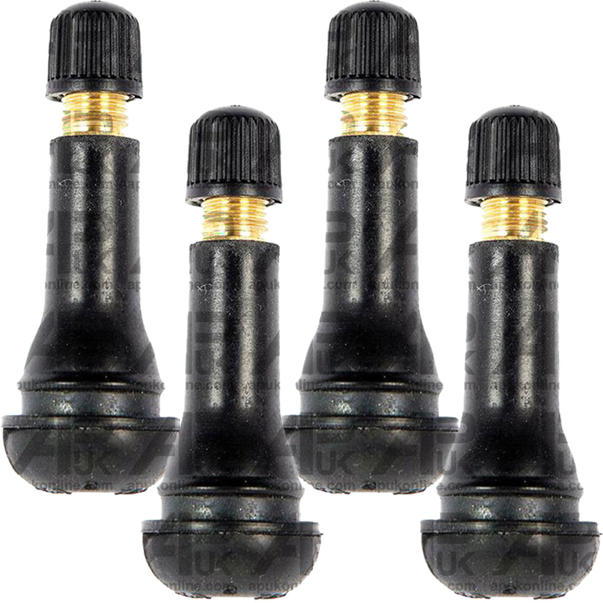 4x Tubeless Tyre Schrader Valve TR414 51mm for Fendt JCB Backhoe Digger Fastrac