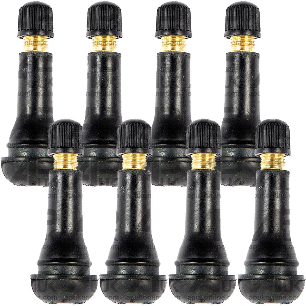 8x Tubeless Tyre Schrader Valve TR414 51mm for John Deere Kubota Fiat Tractor