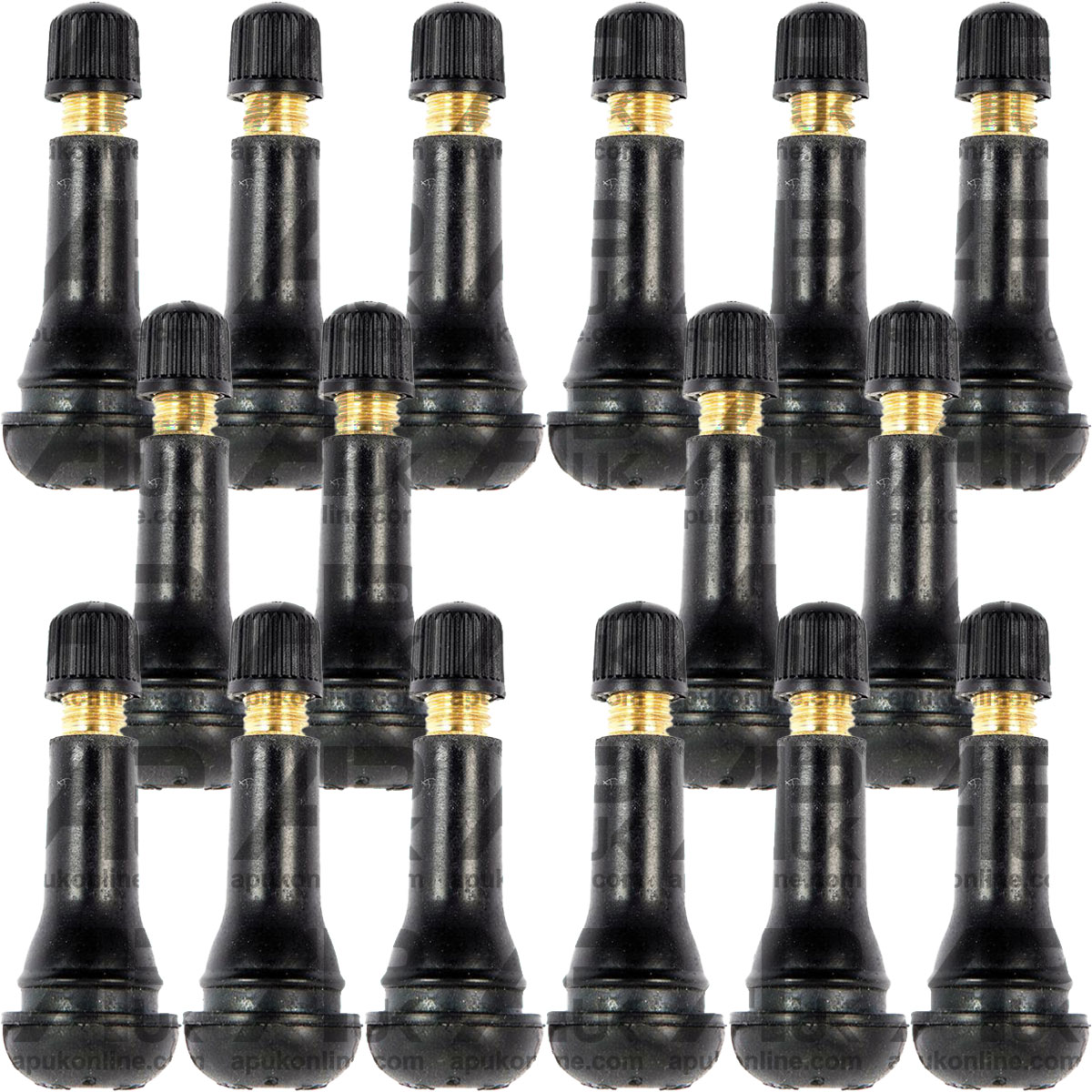 16x Tubeless Tyre Schrader Valve TR414 51mm for Fendt JCB Backhoe Digger Fastrac