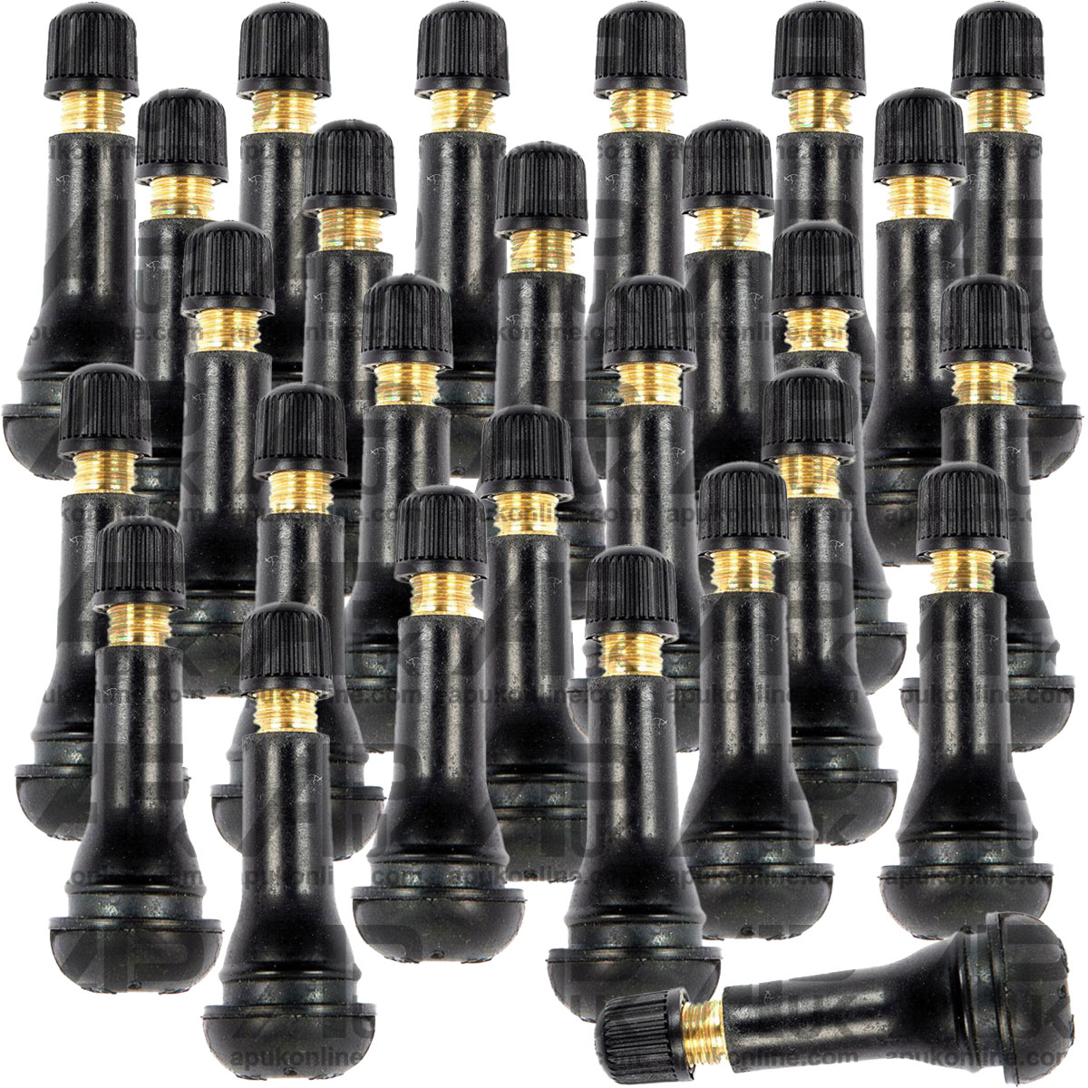 100x Tubeless Tyre Schrader Valve TR414 51mm for Fiat Deutz-Fahr Landini Tractor