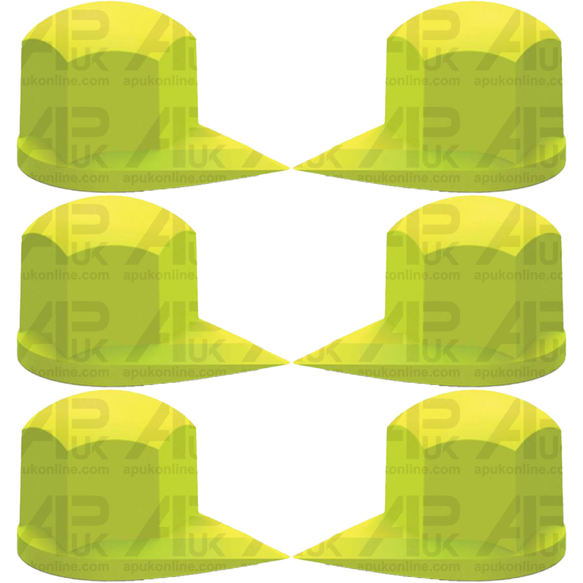 6x Checkpoint Dustite Wheel Nut Indicator Boot Dust Cap 33mm for Lorry Van Fleet