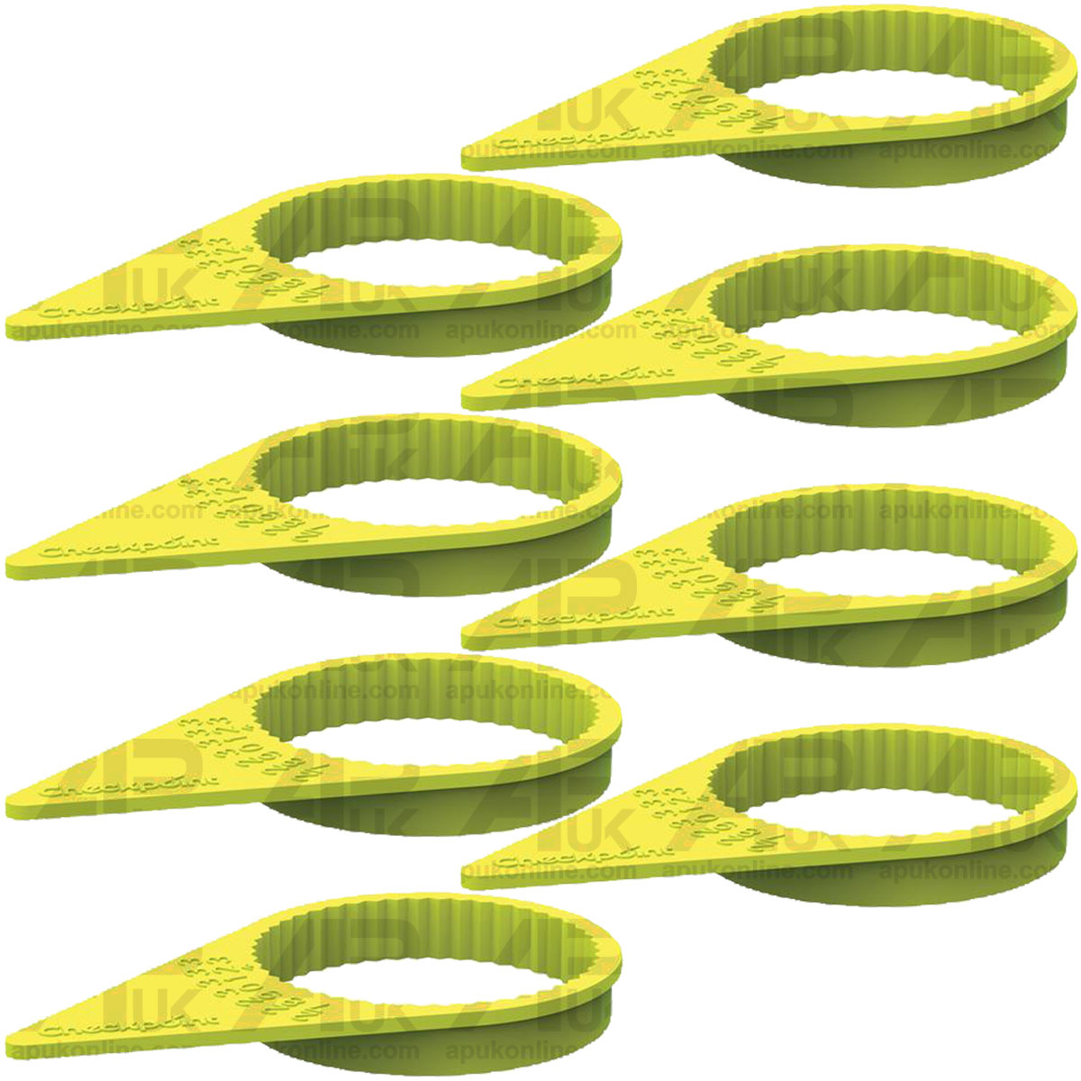 8x Checkpoint Wheel Nut Loose Indicator Visual Guide Ring 17mm for Lorry Fleet